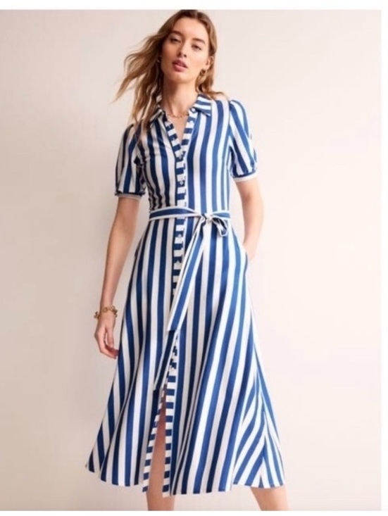 Boden Dresses & Skirts - Boden Libby Jersey Midi Shirt Dress 12